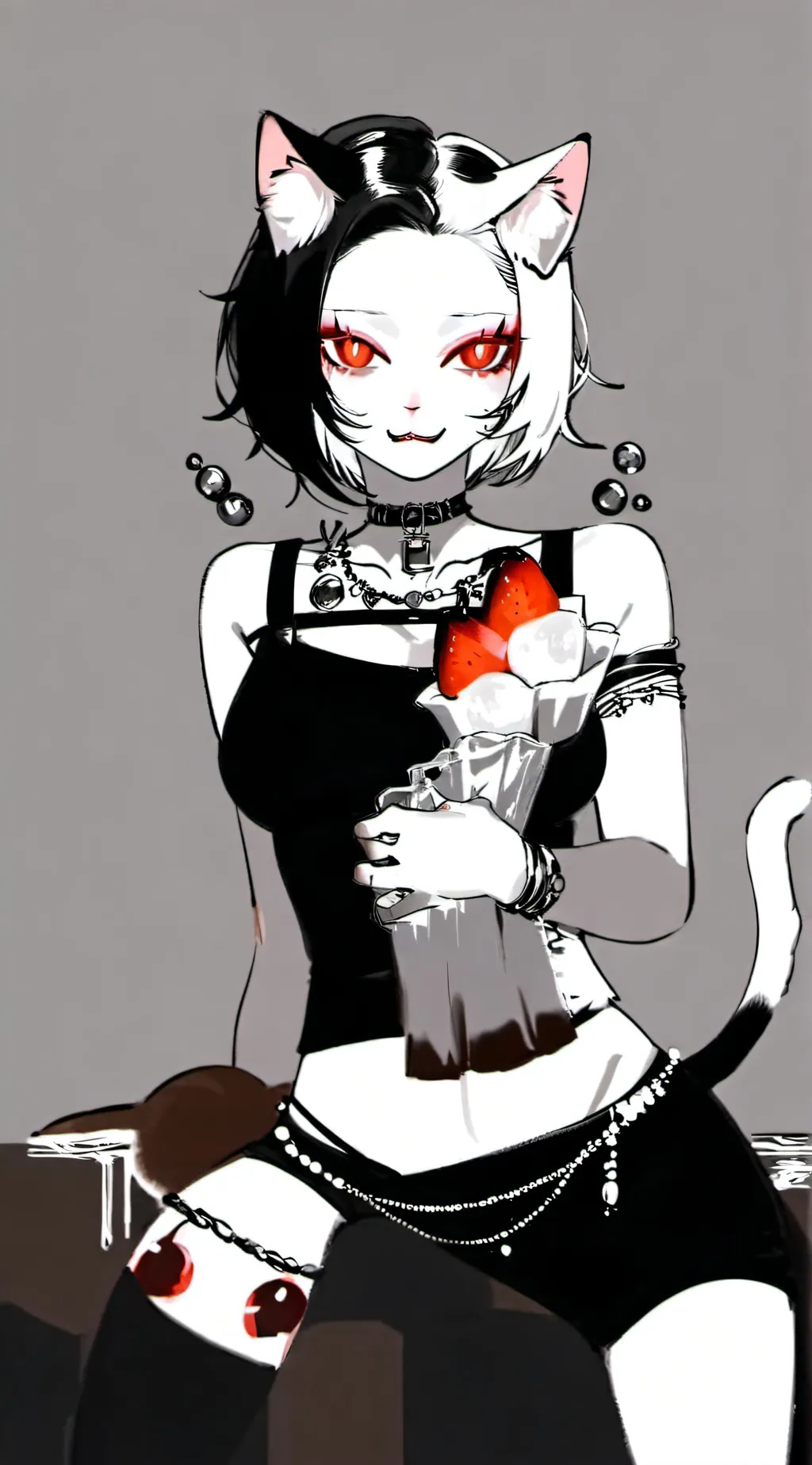 ai character: cute cat background