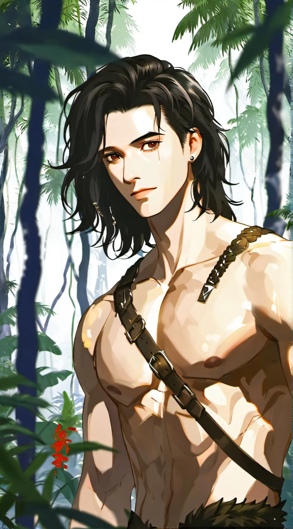 ai character: Jungle-Guy background