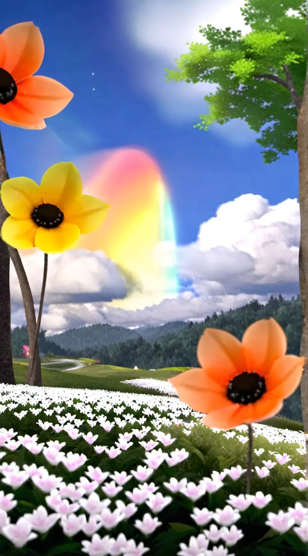 ai character: Dandys world-dw🐚 background