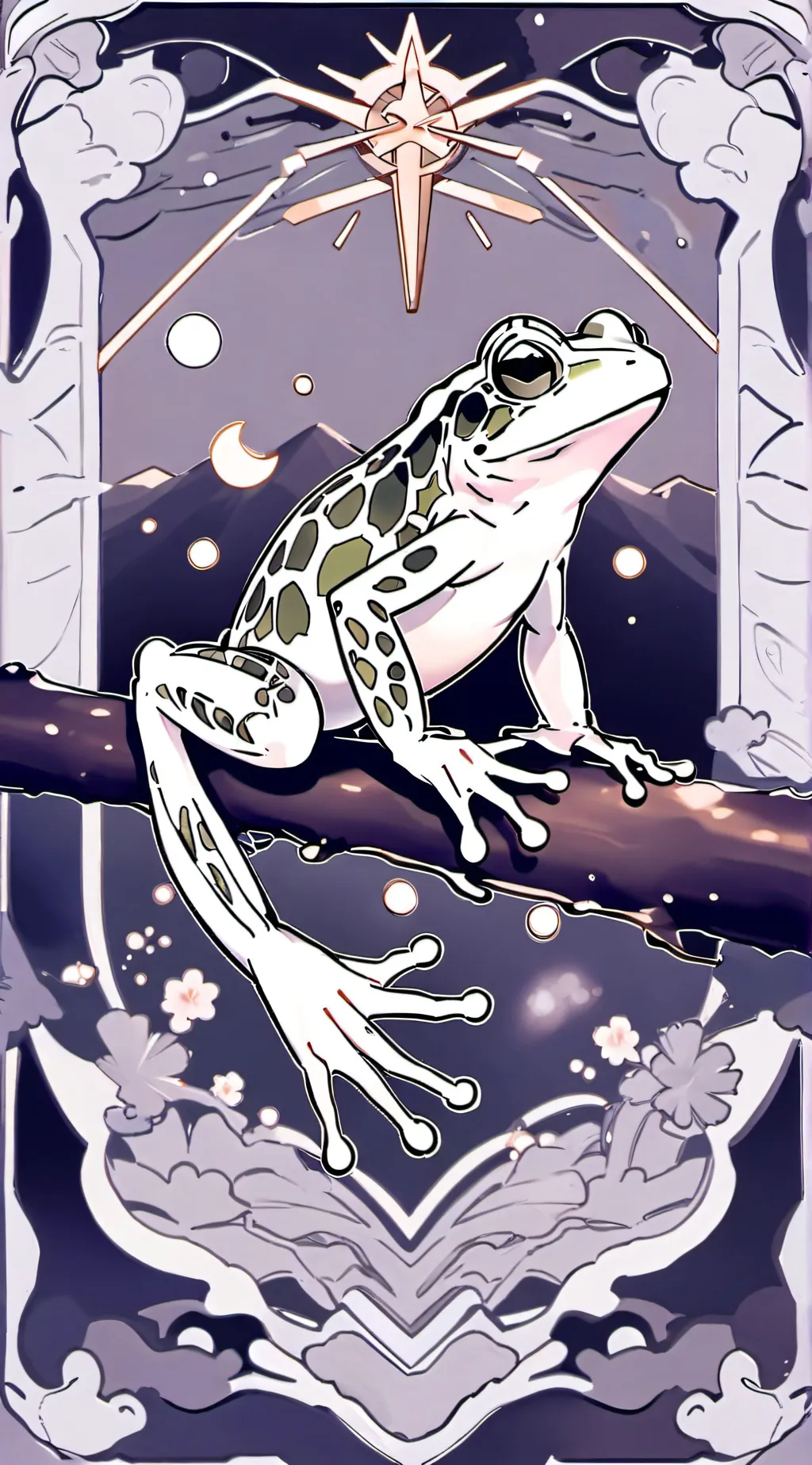 ai character: Frog background