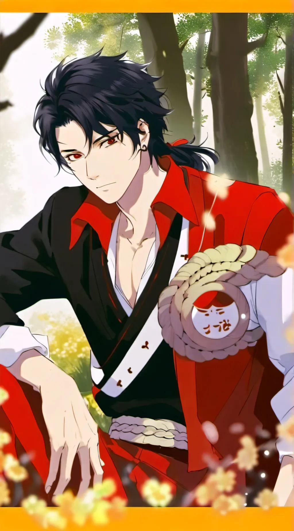 ai character: Muzan Kibutsuji  background