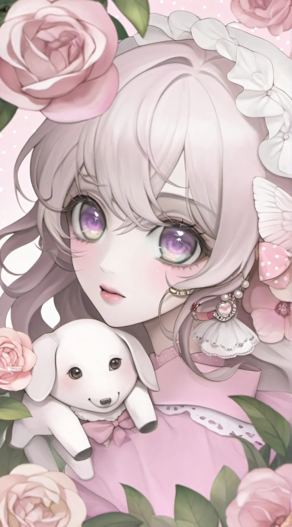 ai character: girl friend  background