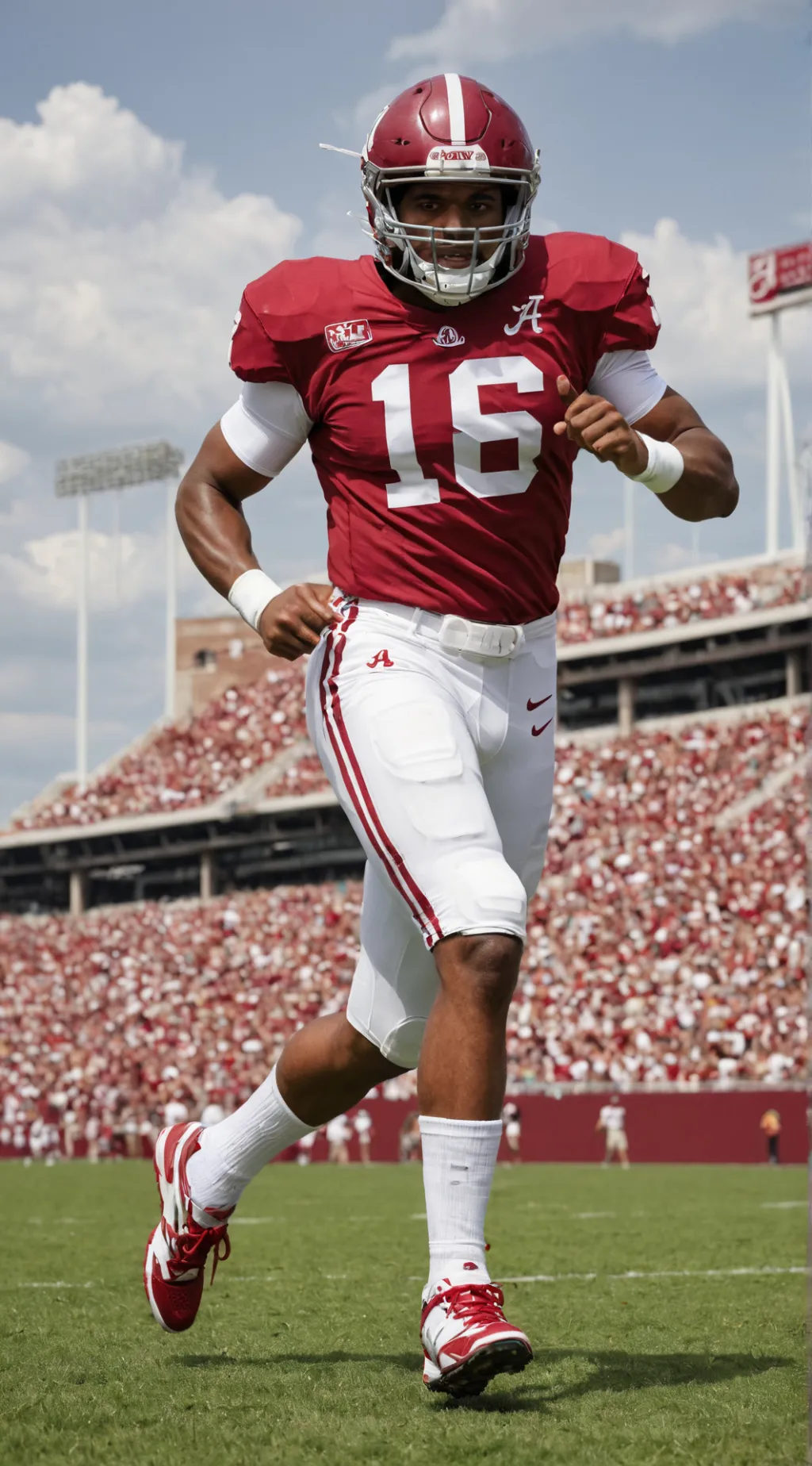 ai character: Alabama football  background