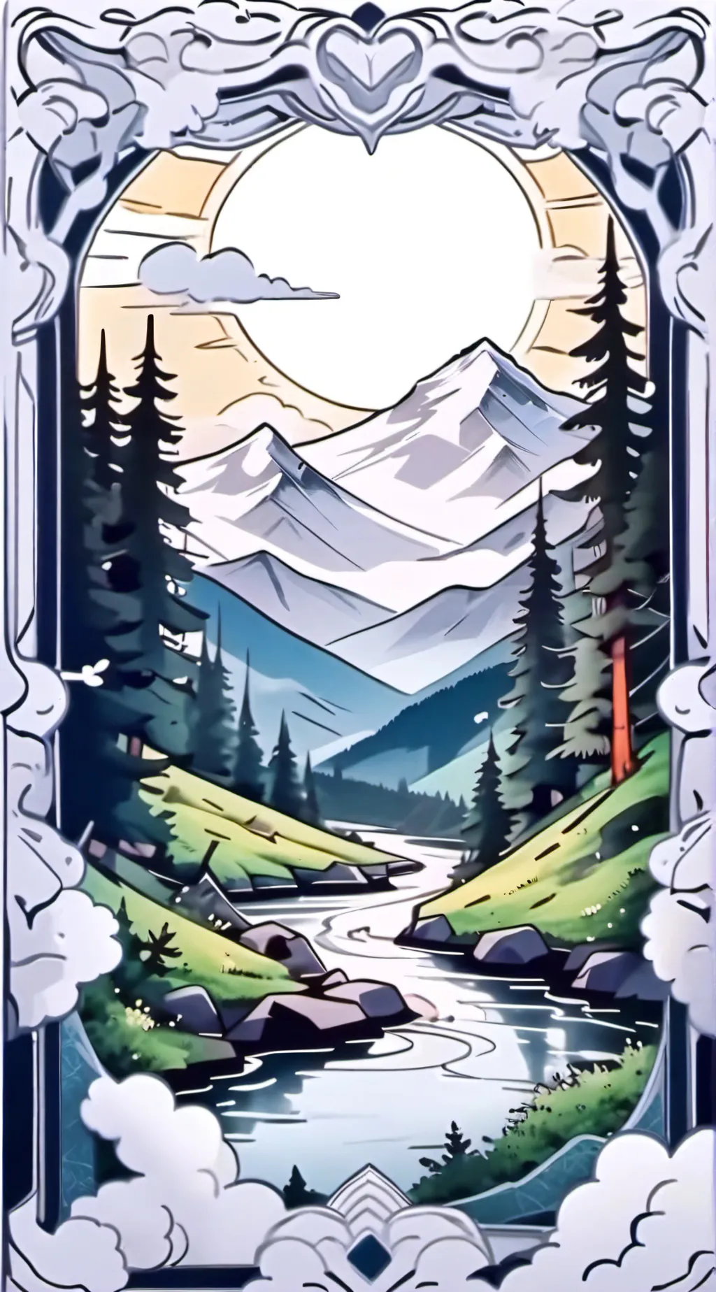 ai character: -HAZBIN HEAVEN- background