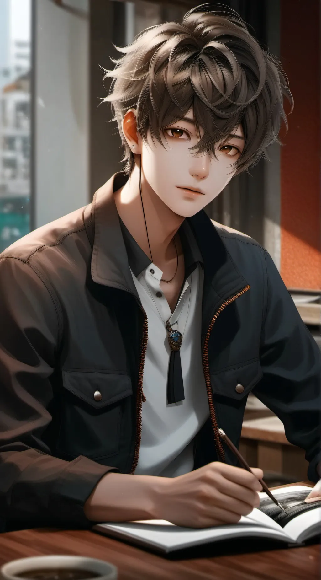 ai character: Adit background