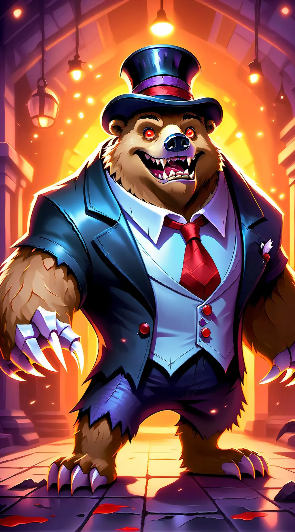 ai character: FNaF 4 background