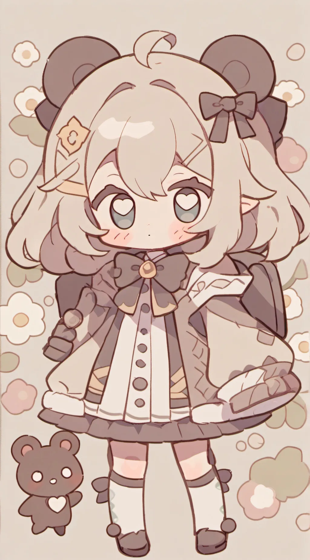 ai character: Vee (Dandys world) background