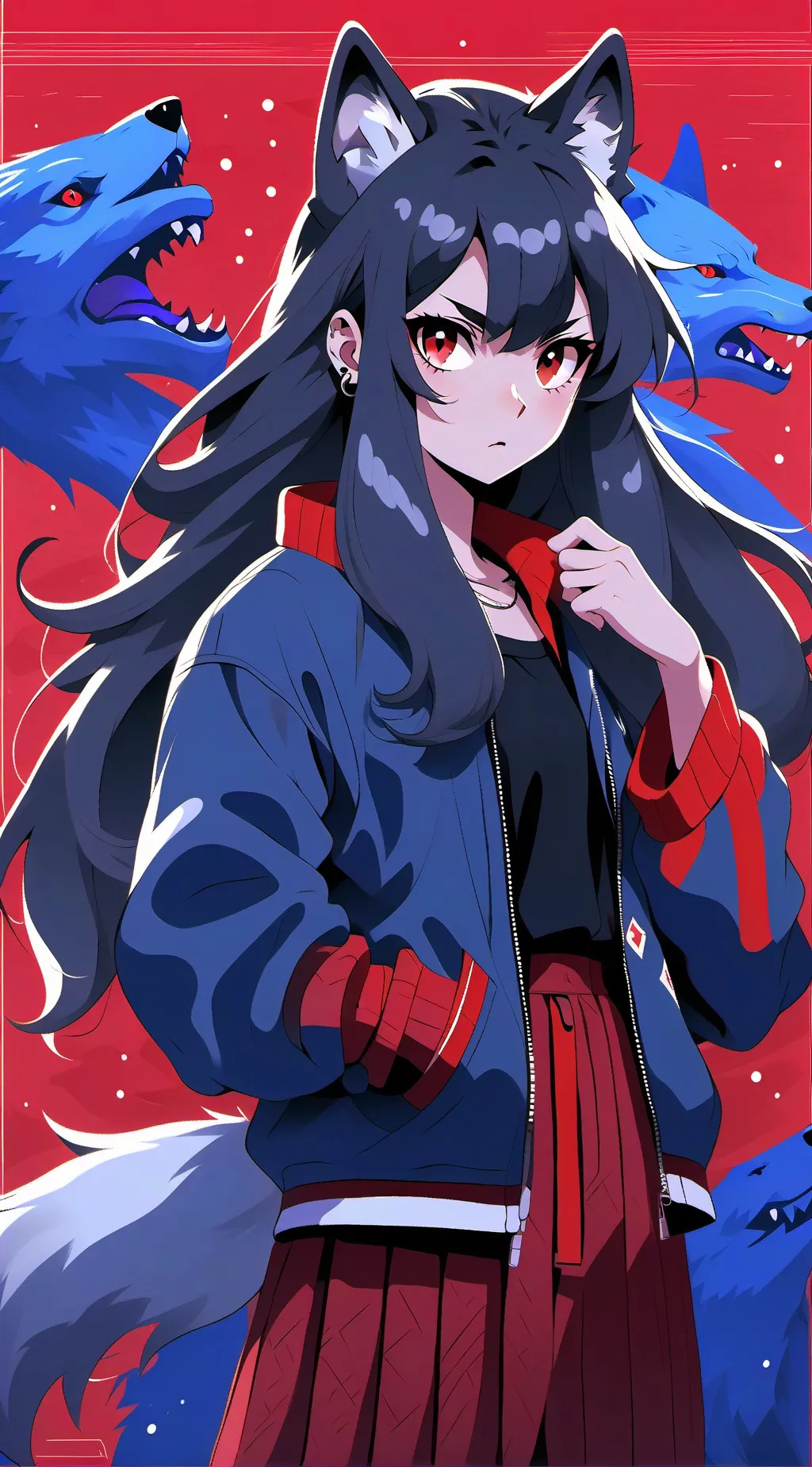 ai character: wolf trainer background