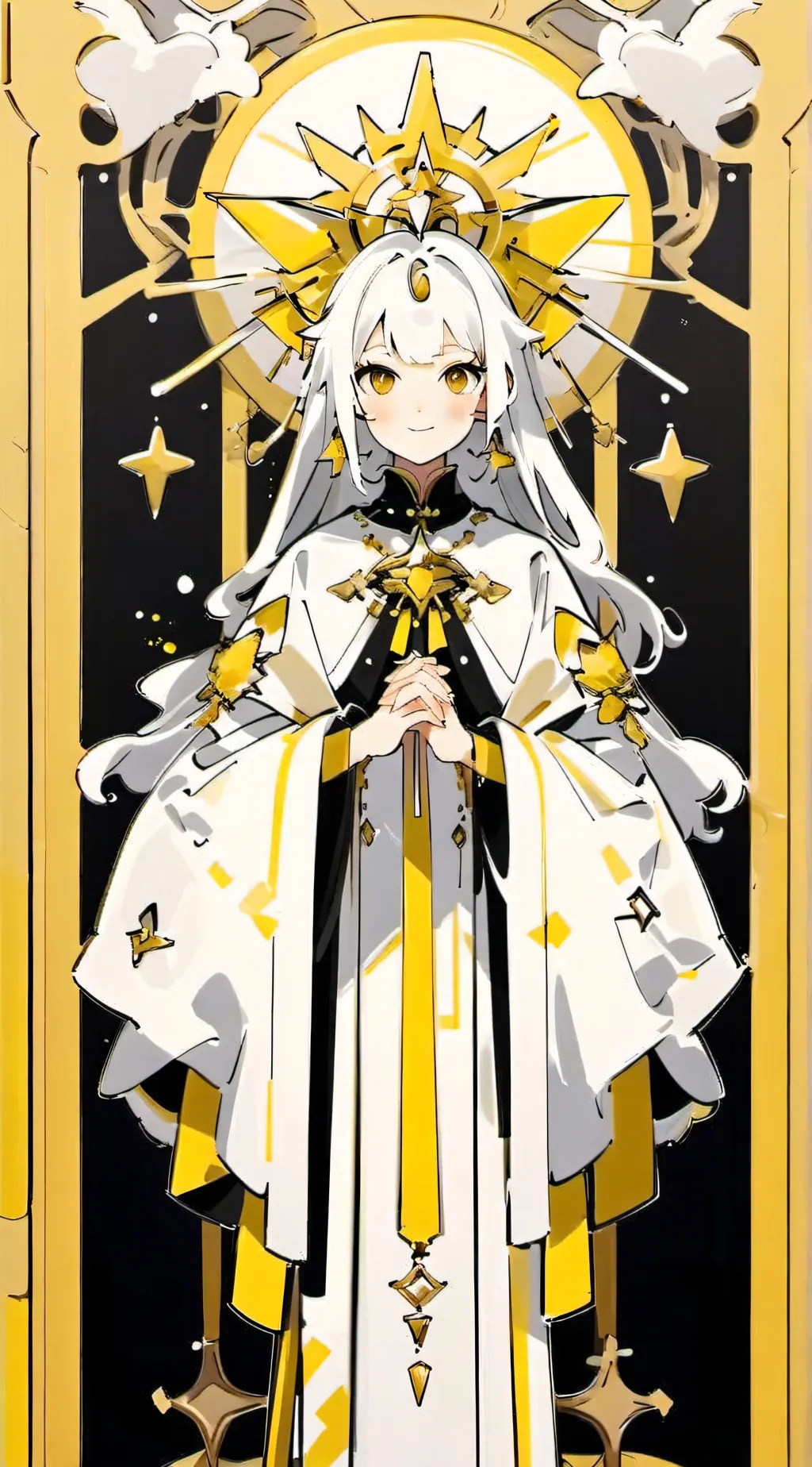 ai character: Kittens and a mote background