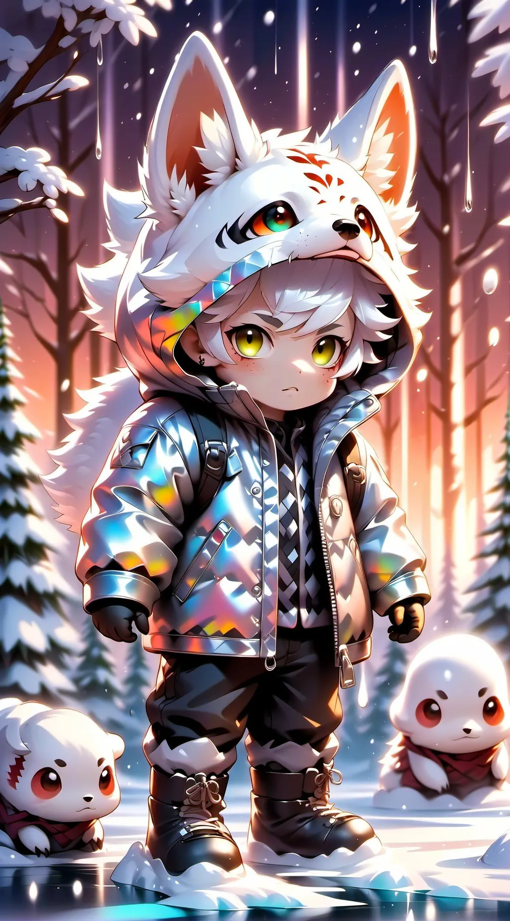 ai character: Snowie background