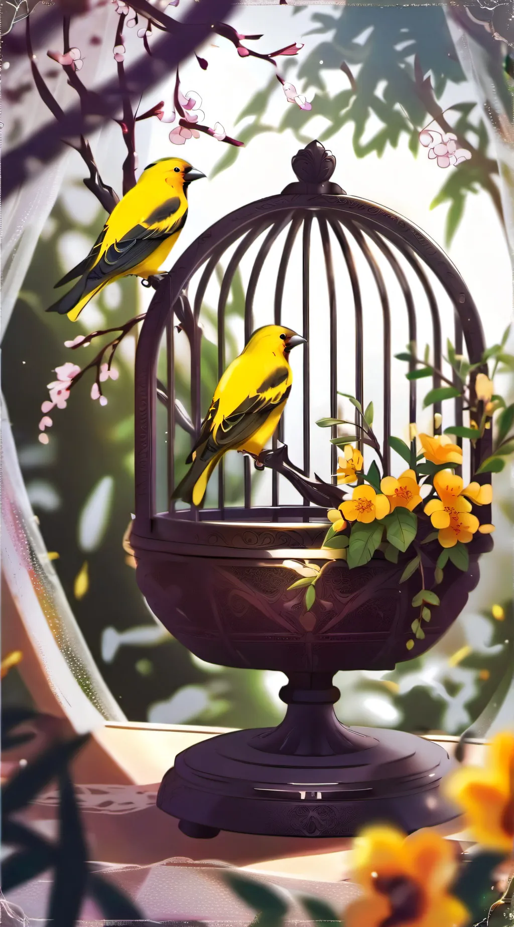 ai character: Sakura background