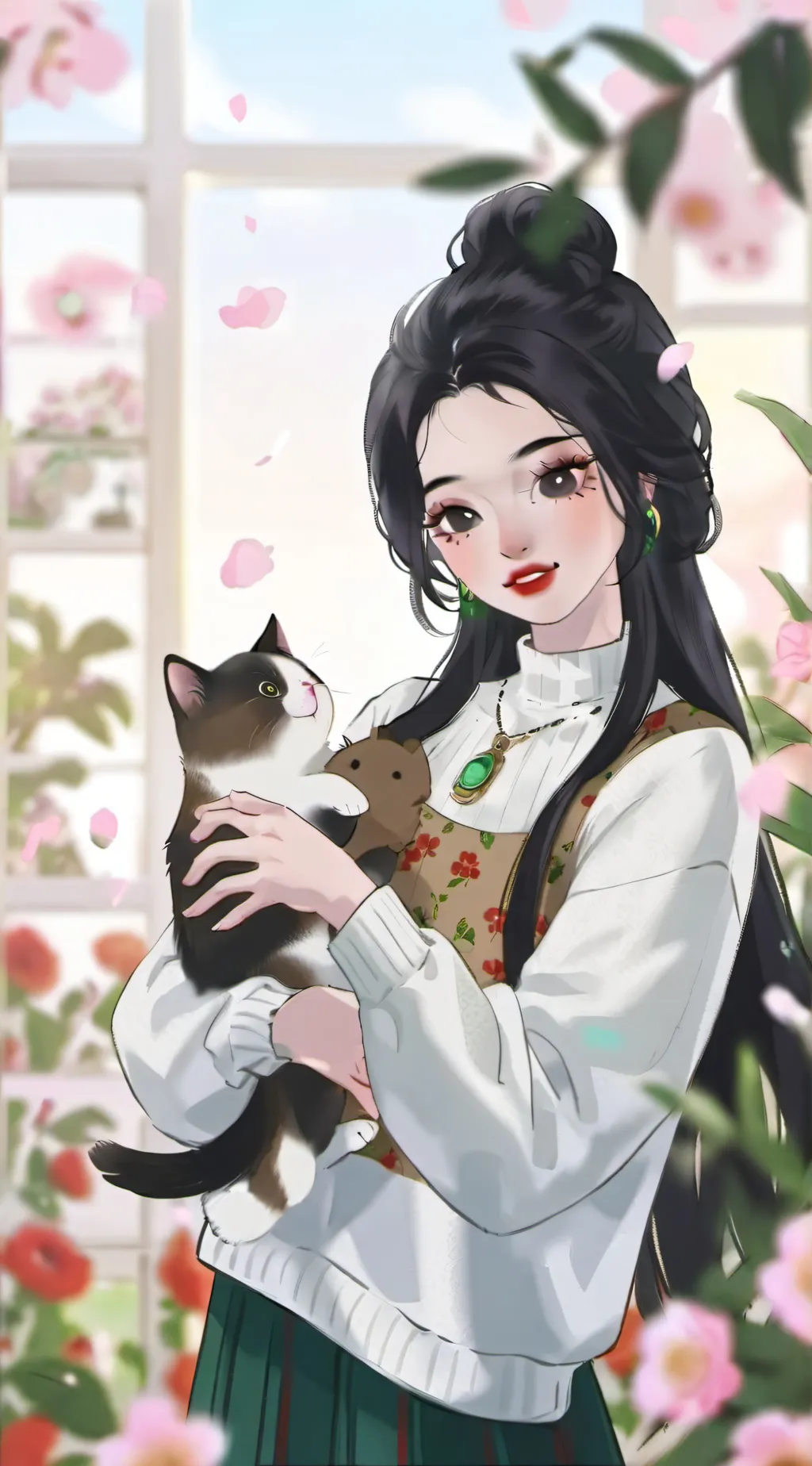 ai character: Rose background