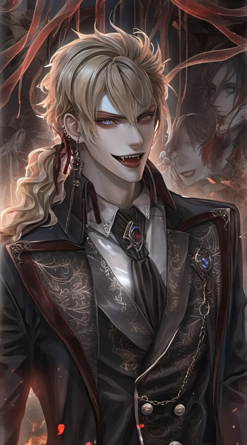 ai character: Damon  background