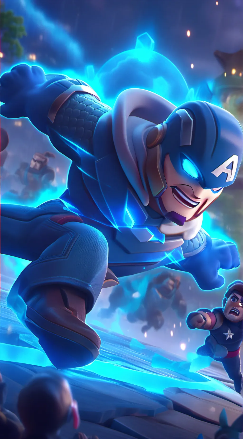 ai character: avengers  background