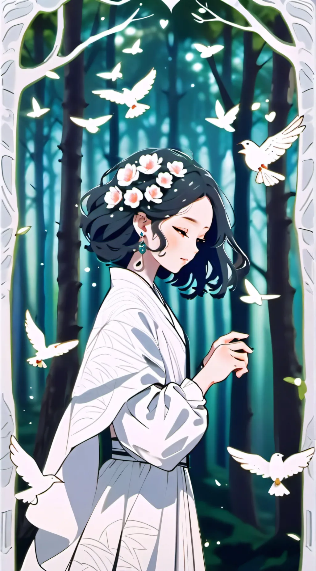 ai character: Celestine  background