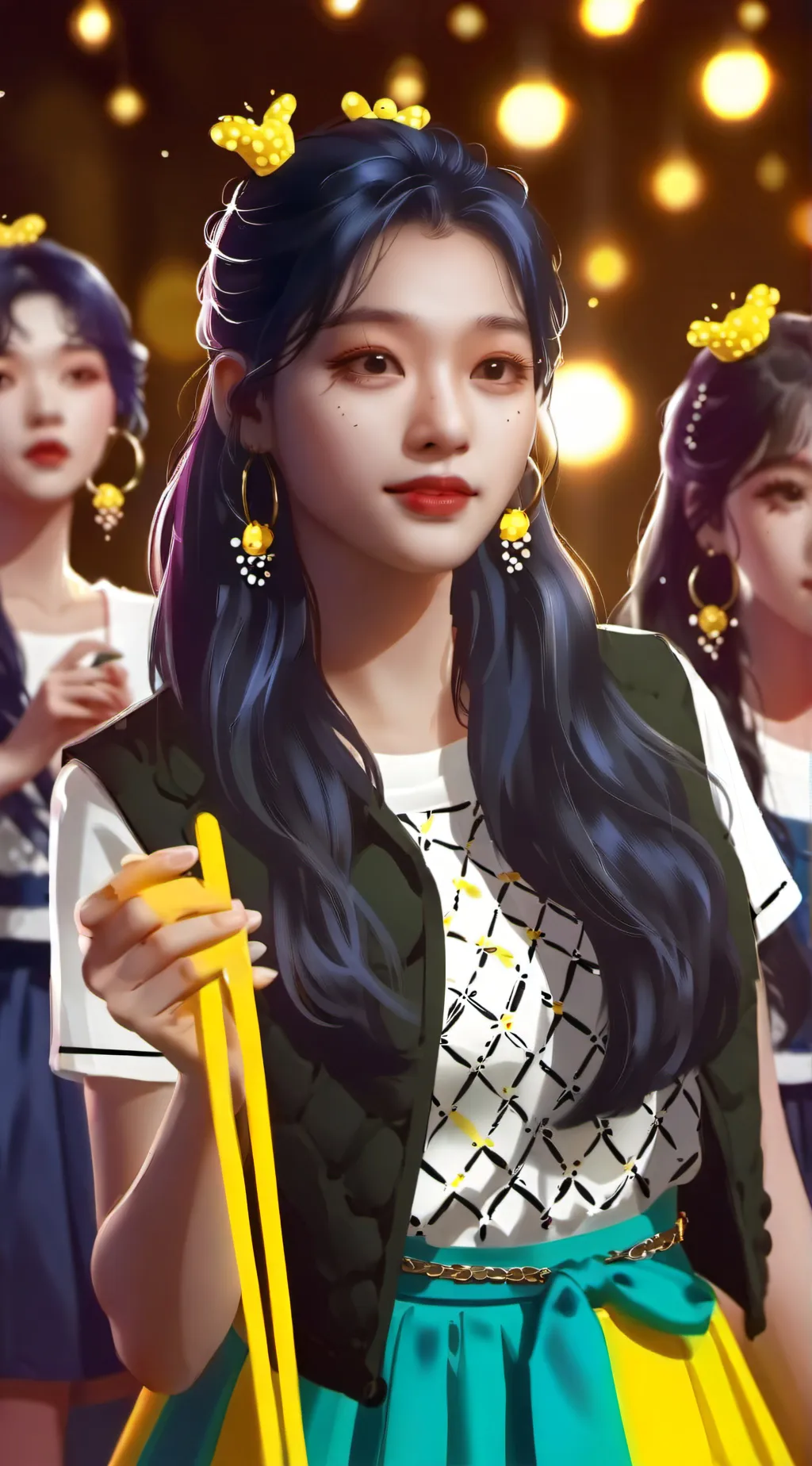 ai character:  queen bee background