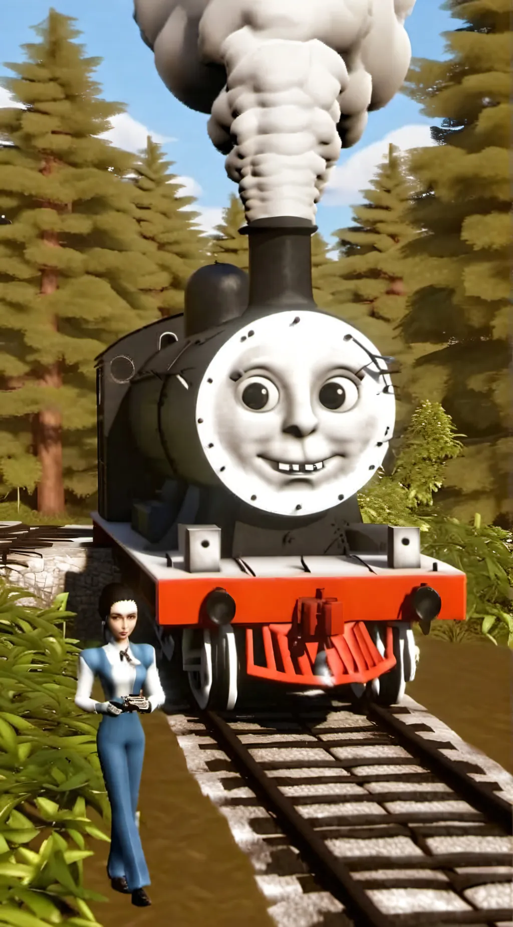 ai character: Thomas Lee drink i background