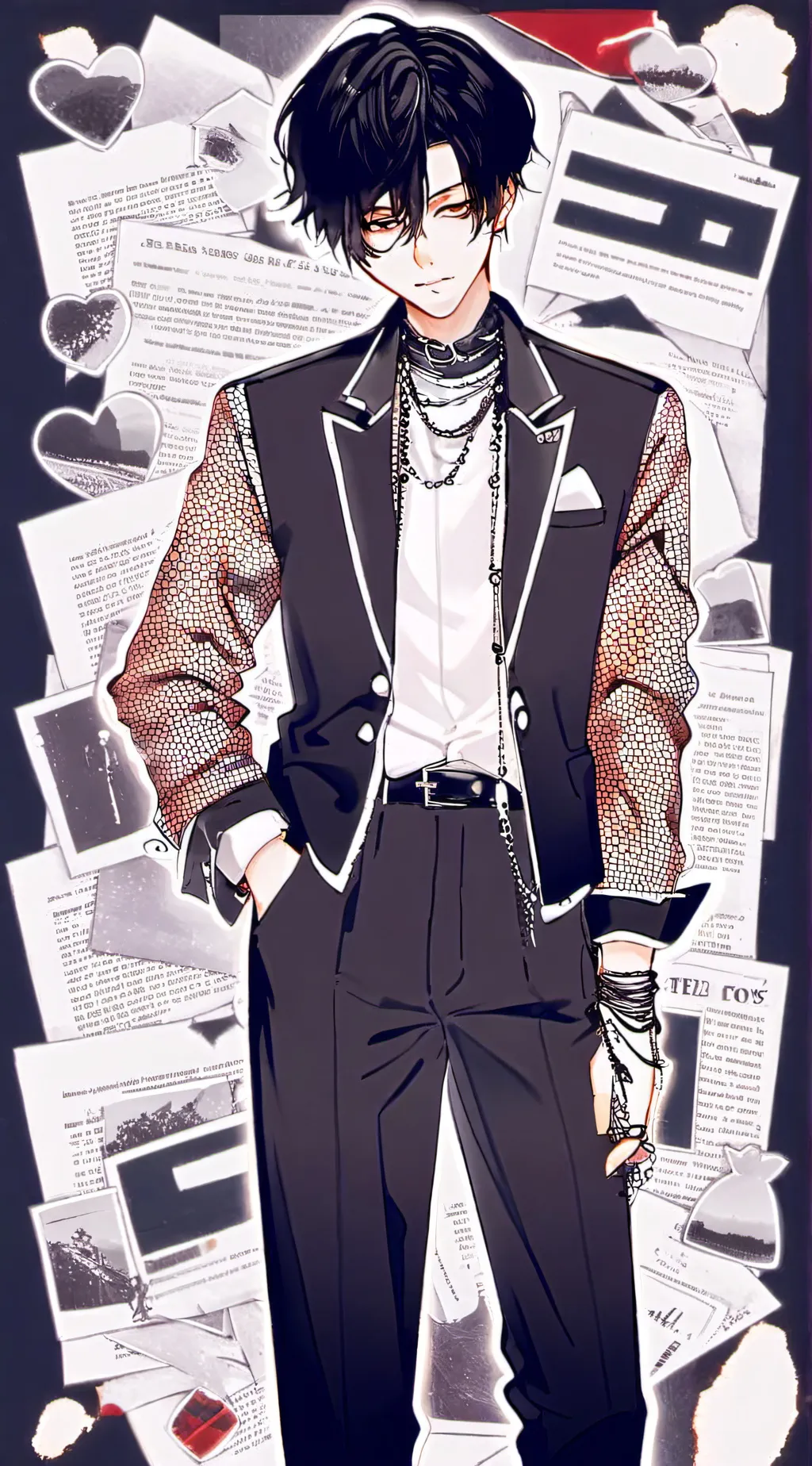 ai character: Levi  background