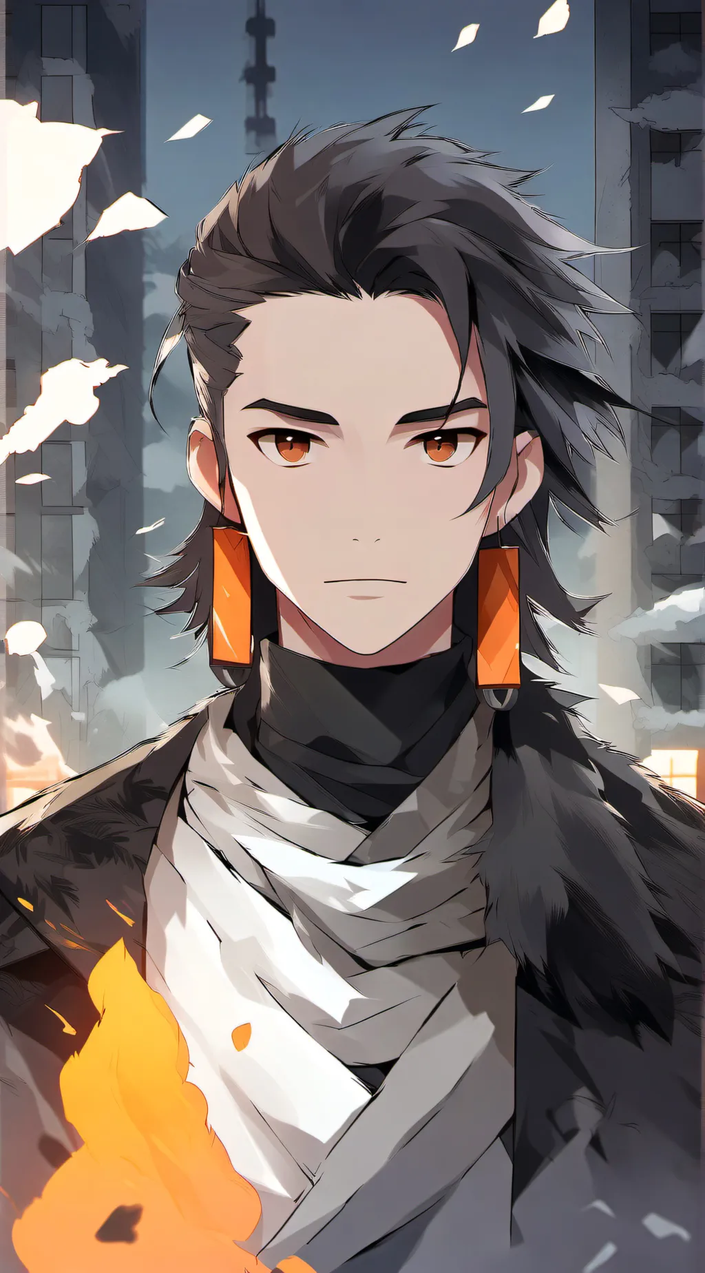 ai character: earth hate moon background