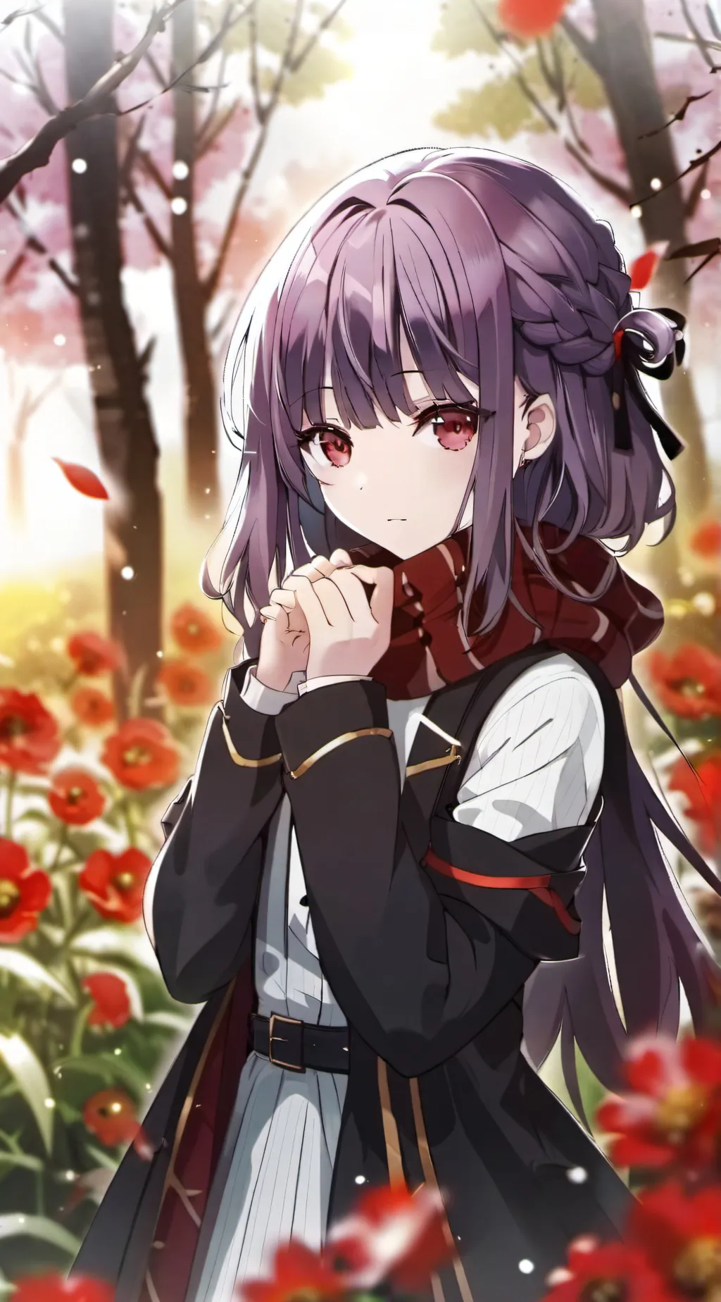 ai character: cewek takut background