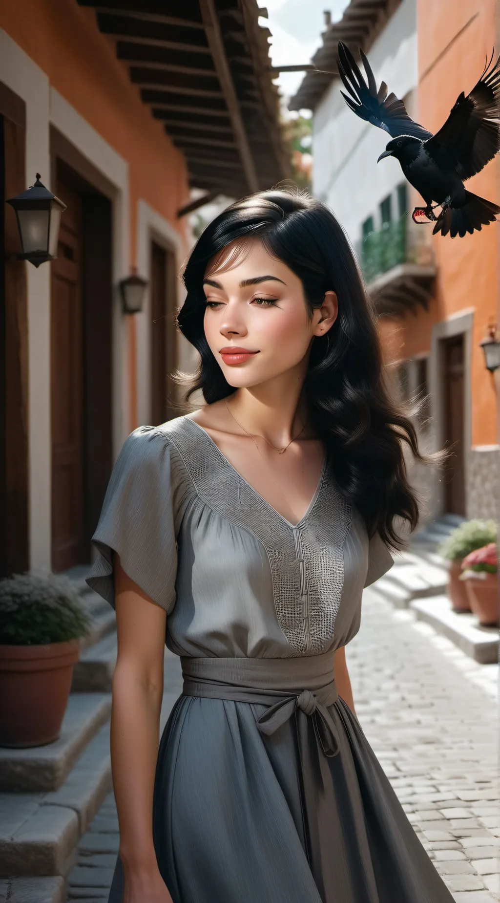 ai character: Melina background