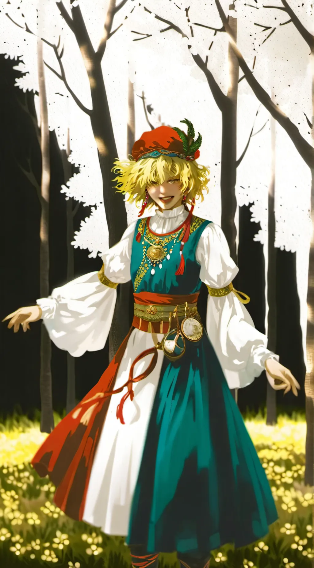 ai character: storyteller background