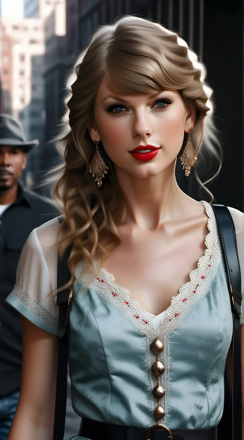 ai character: Taylor swift  background