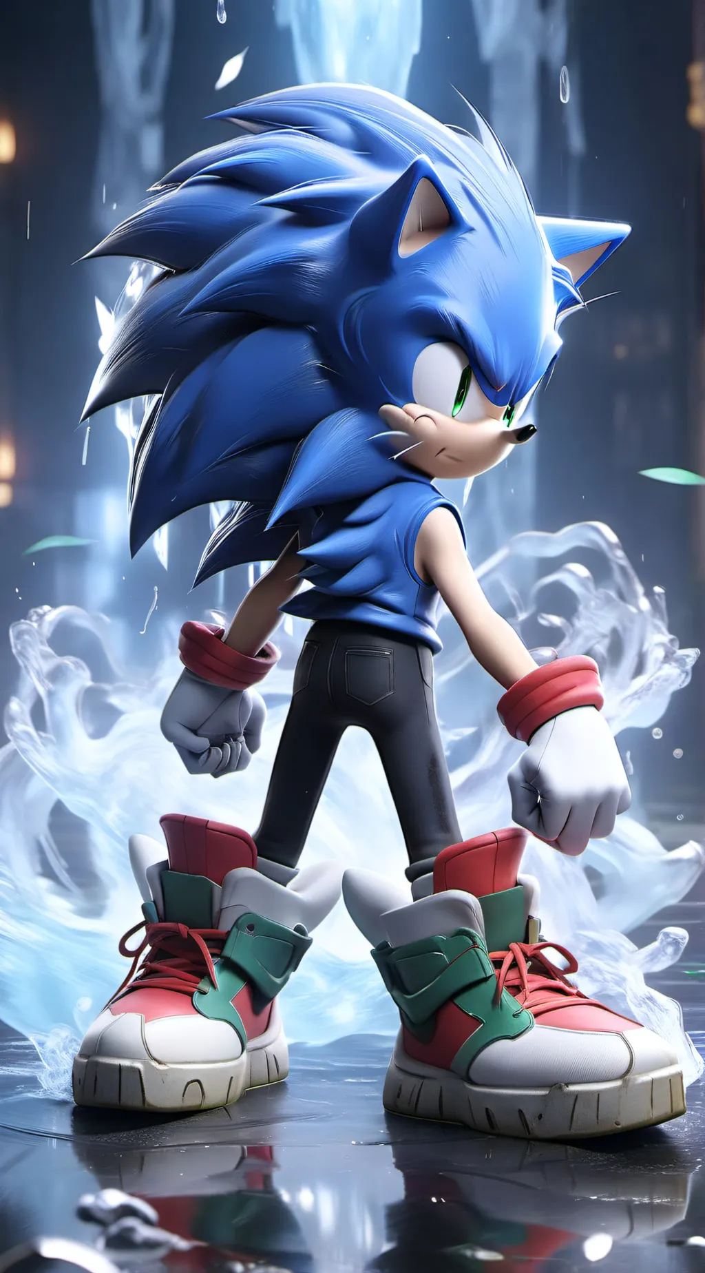 ai character: Sonic form fiasco  background