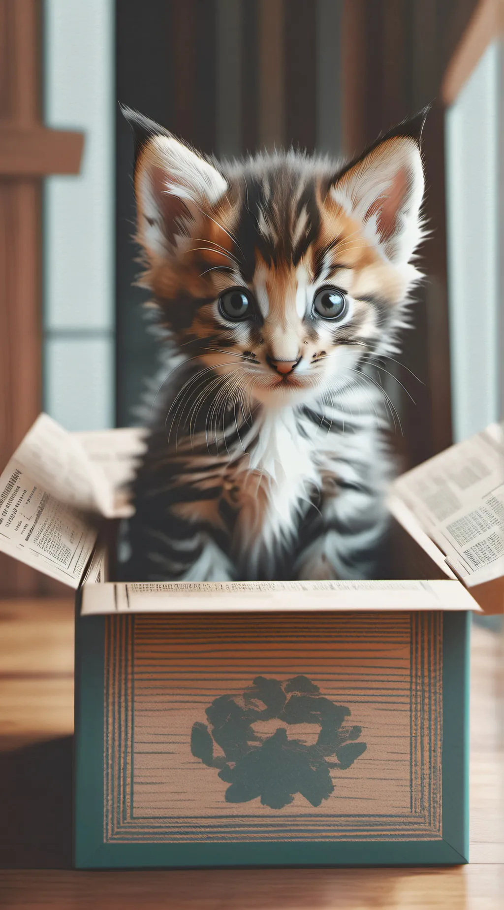 ai character: kitty cat background