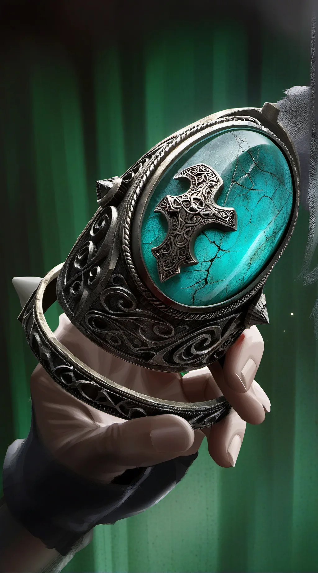 ai character: Emerald Gem   background