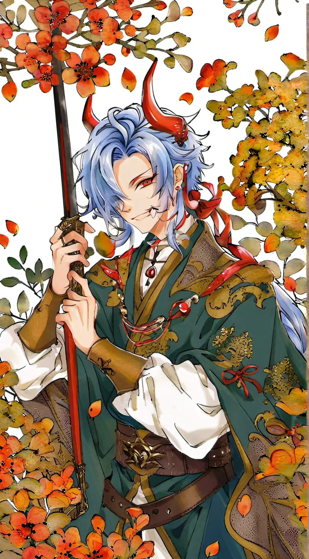 ai character: Rengoku x Tangen  background