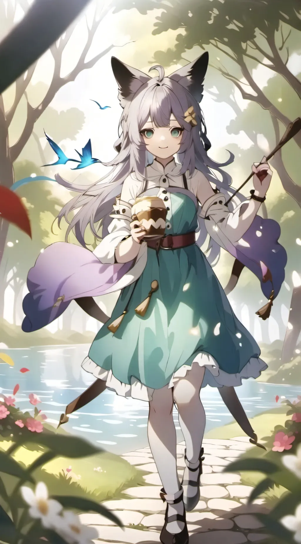 ai character: Dahlia background