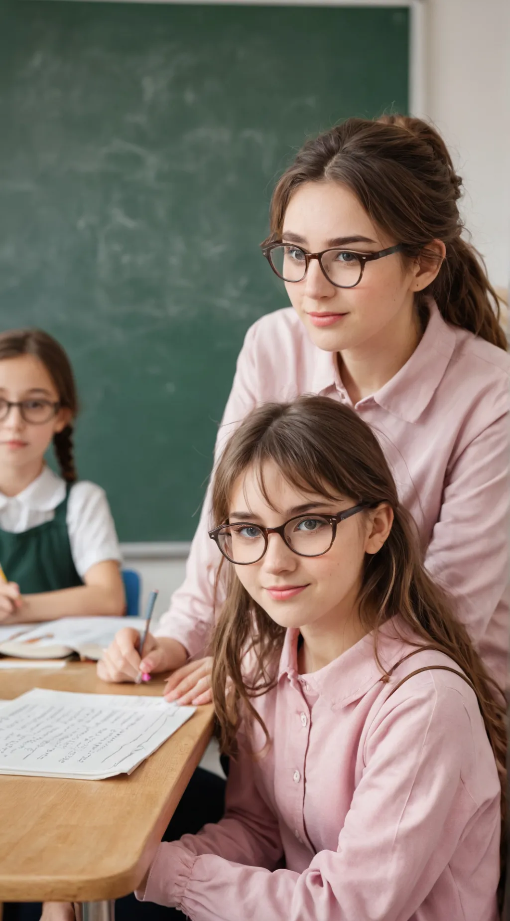 ai character: milky background