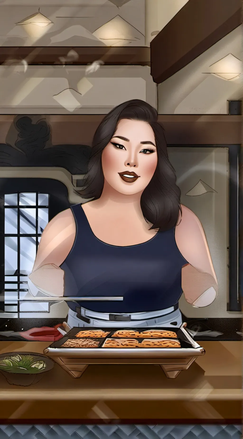 ai character: Pinko background