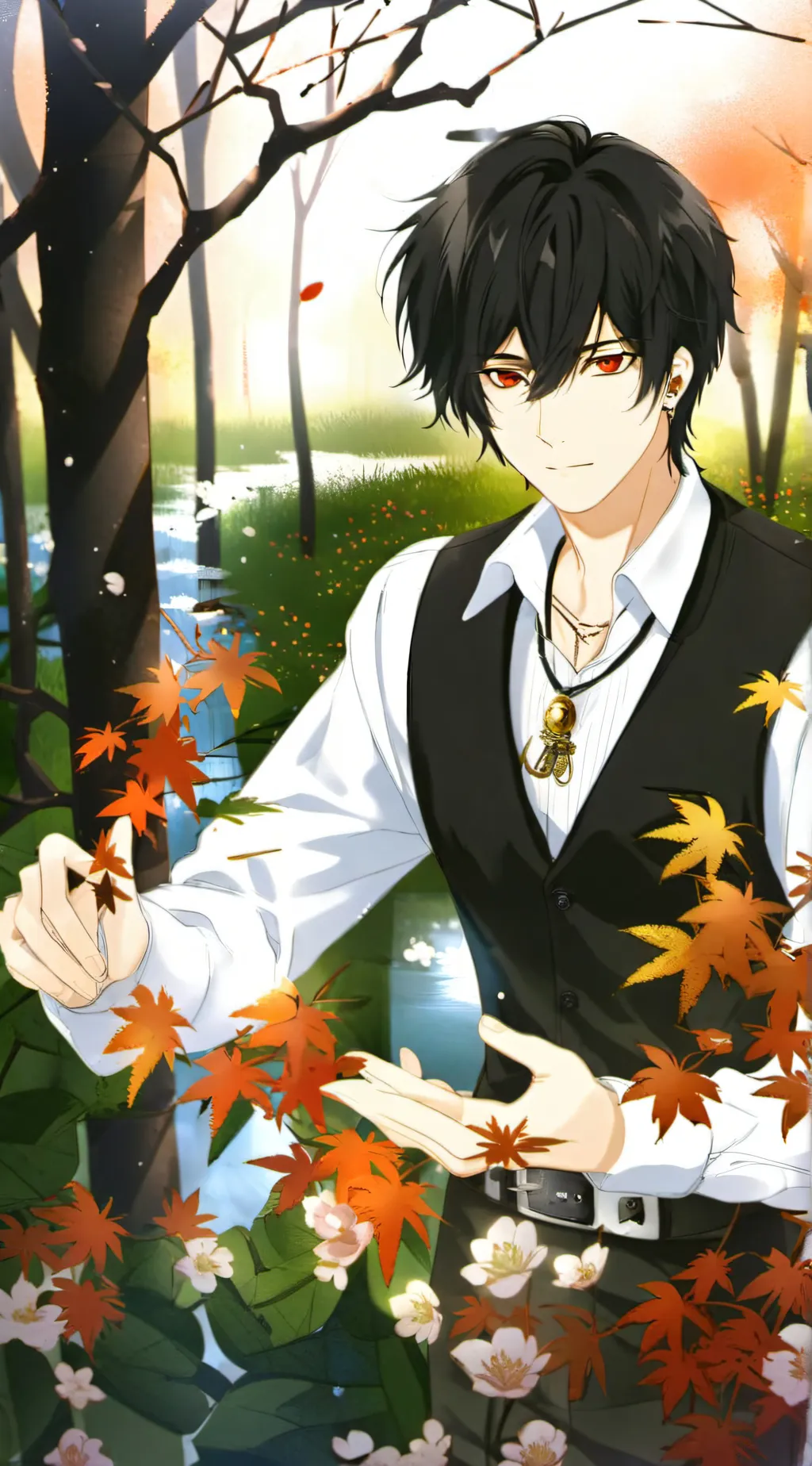 ai character: Landon  background