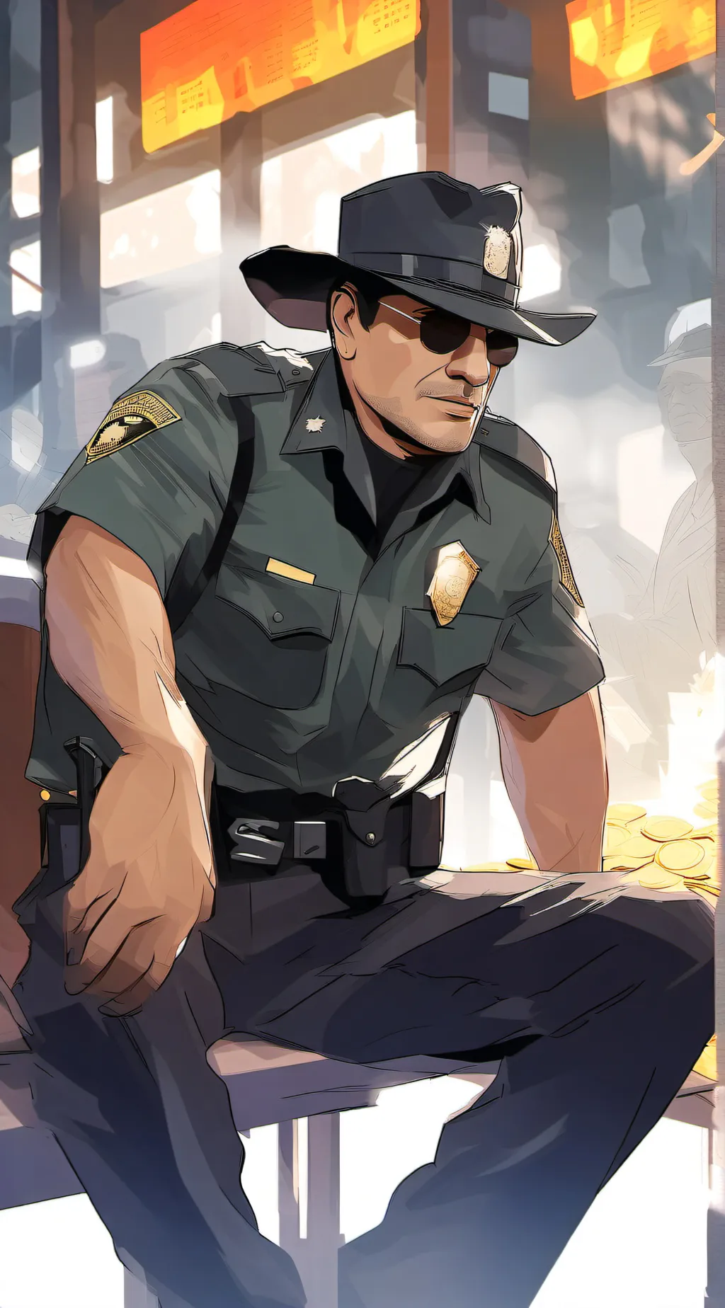 ai character: corrupt cop background