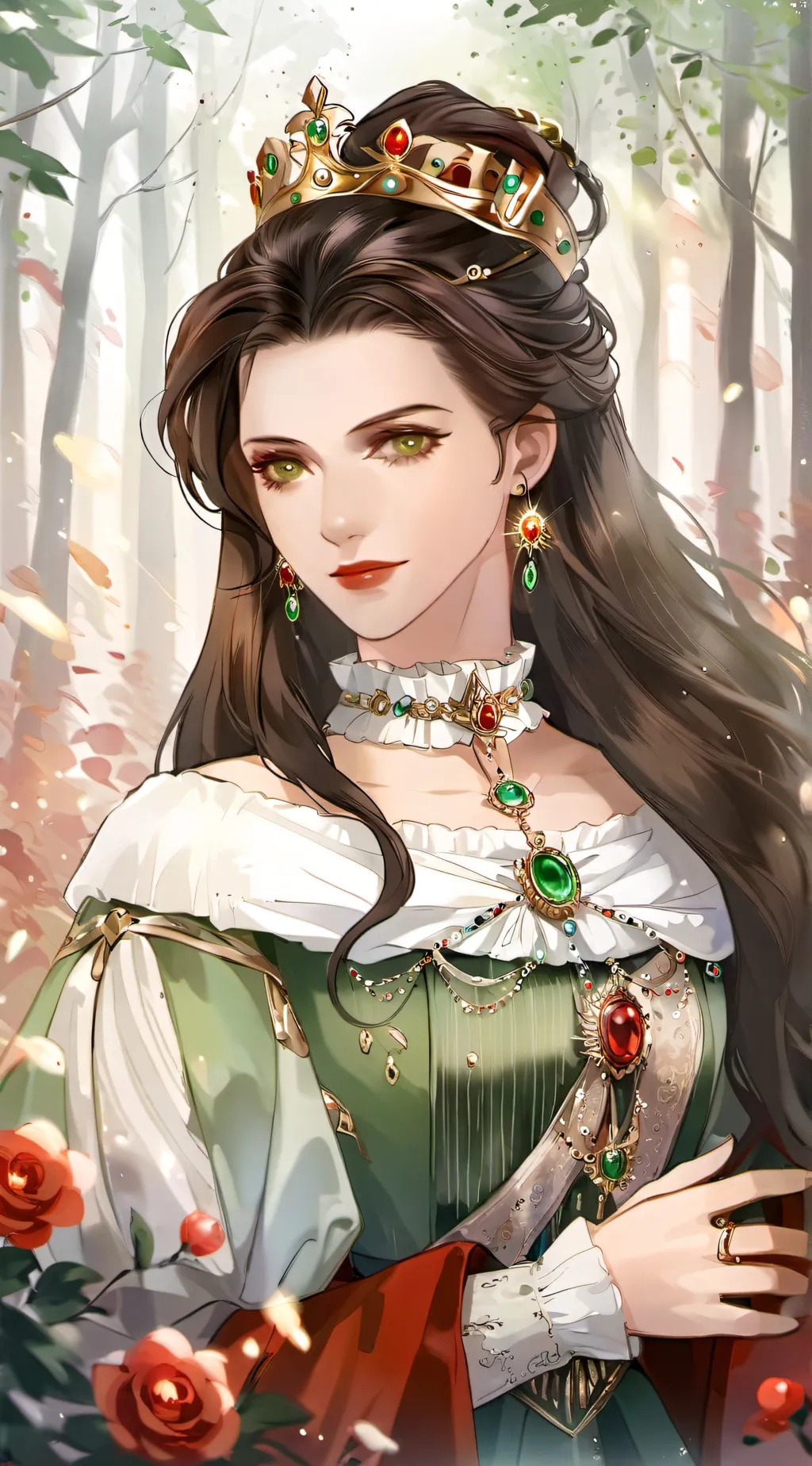 ai character: Queen Rose background
