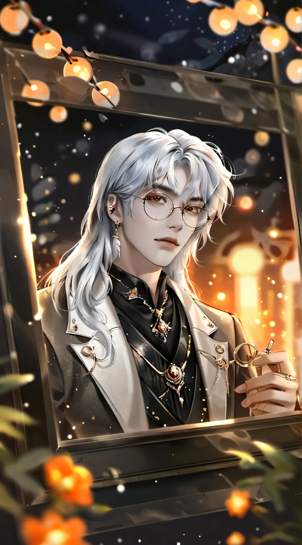 ai character: asher(has a fever) background