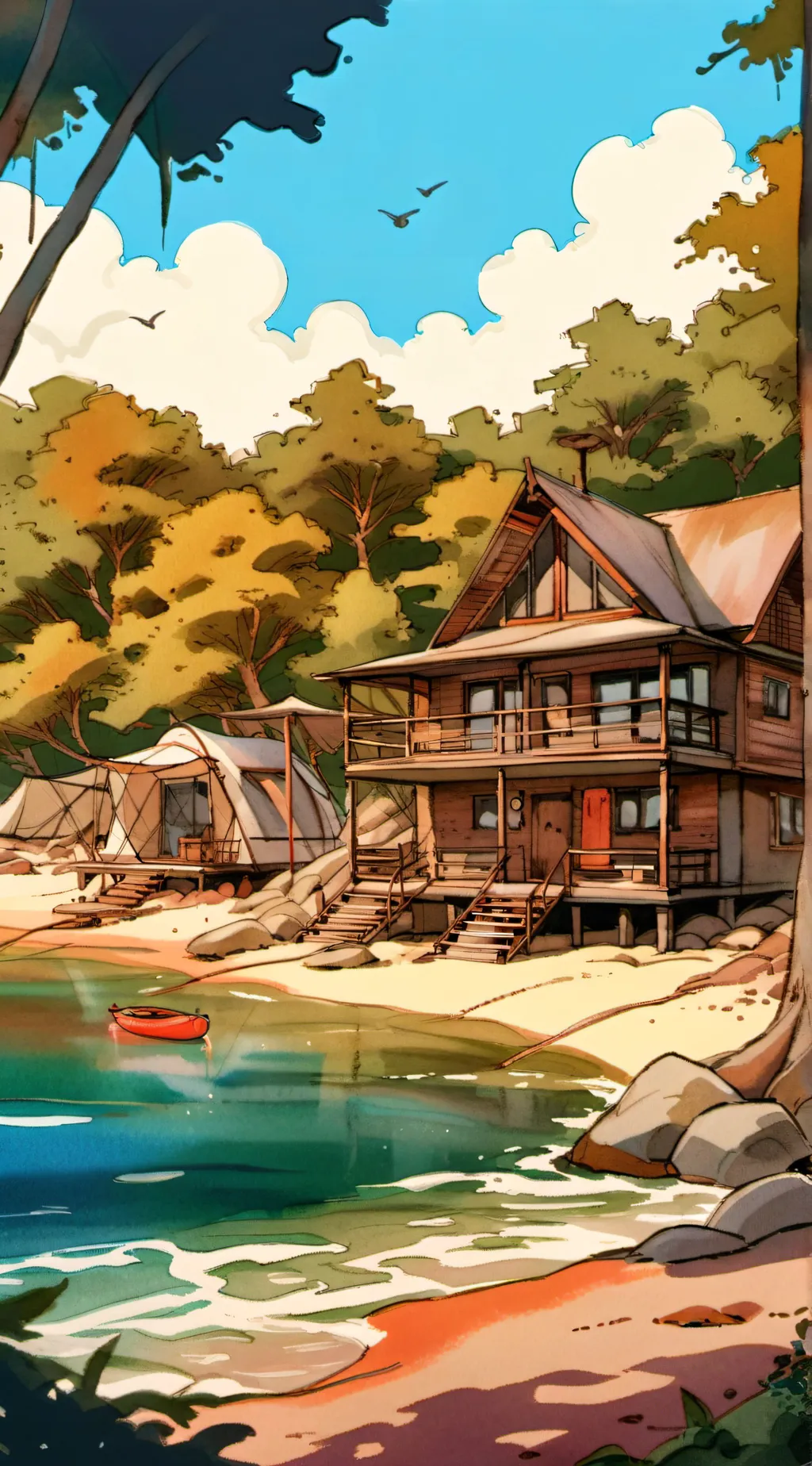 ai character: Camp half blood background