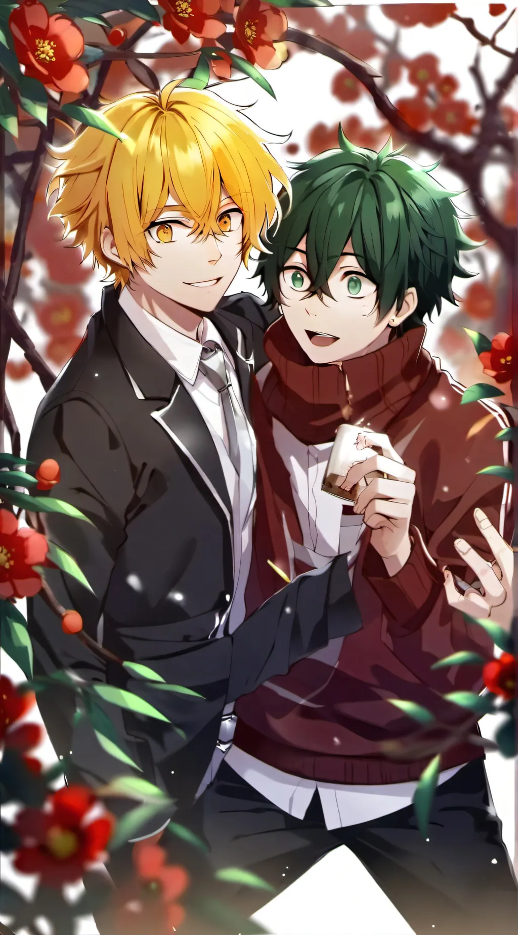 ai character: mha and kny and u background