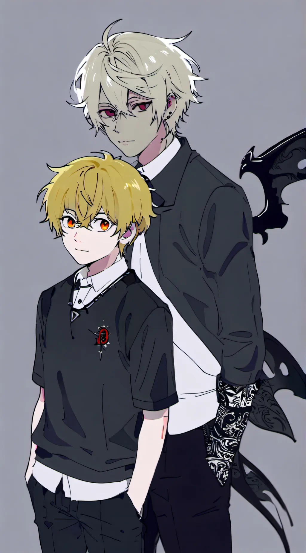 ai character: ash x jay  background