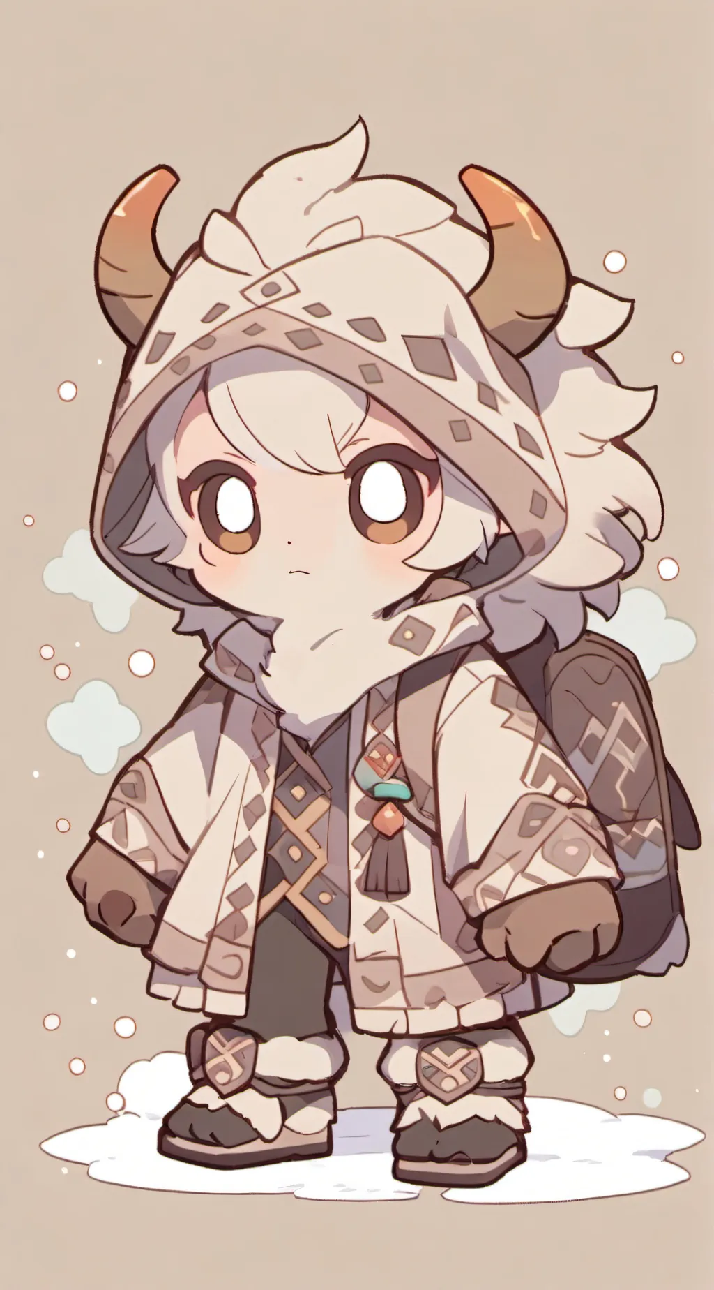 ai character: Chibi Yeti Pet background