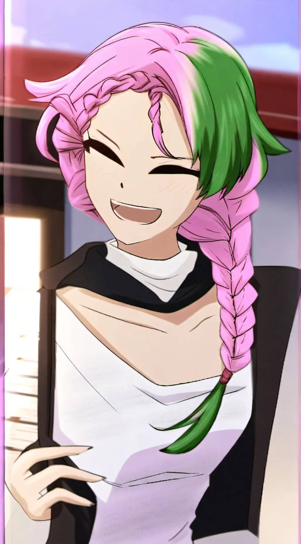 ai character: Mitsuri Kanroji background