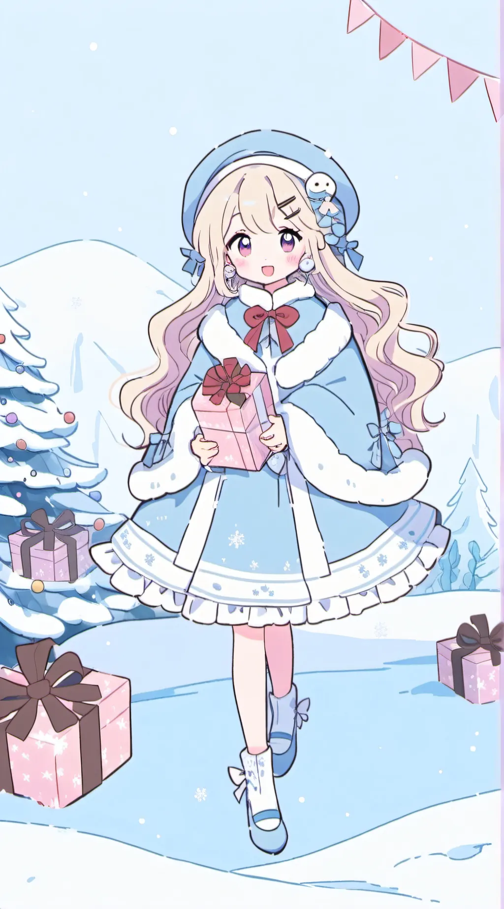 ai character: Fpe Christmas!!☆♡ background