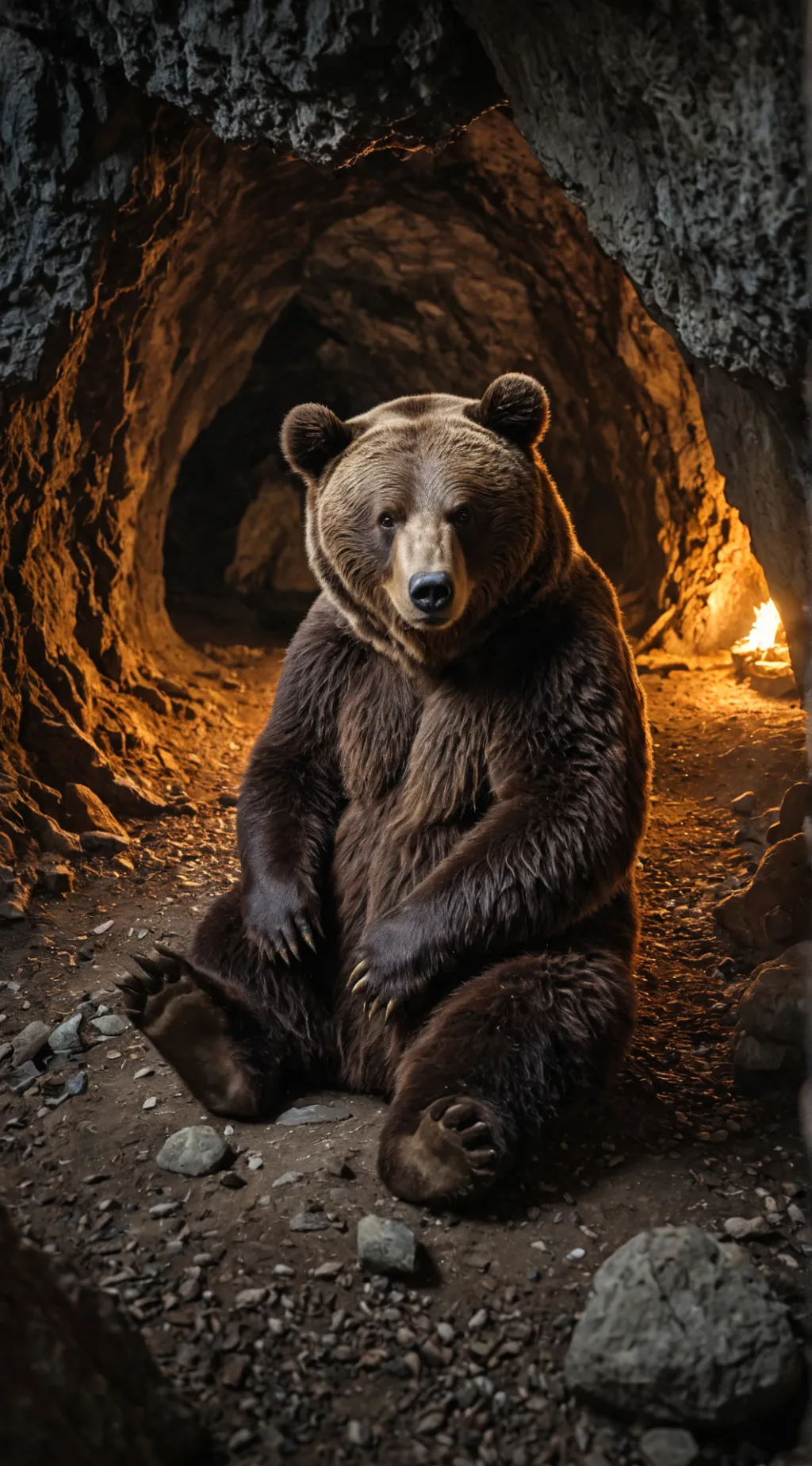 ai character: Cave Bear background