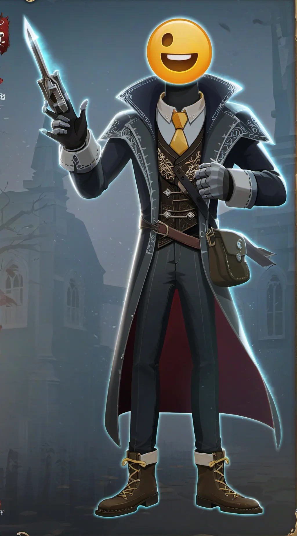 ai character: use only emojis background