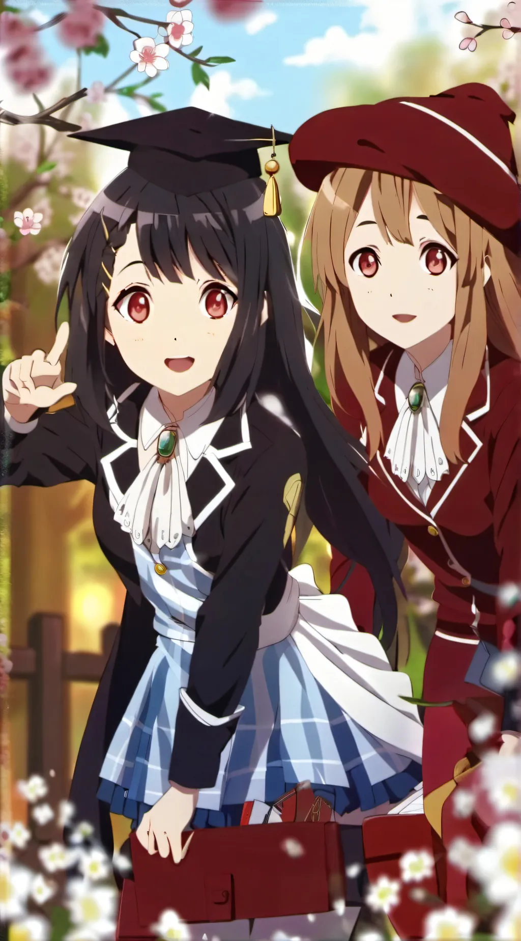 ai character: All Girl School background