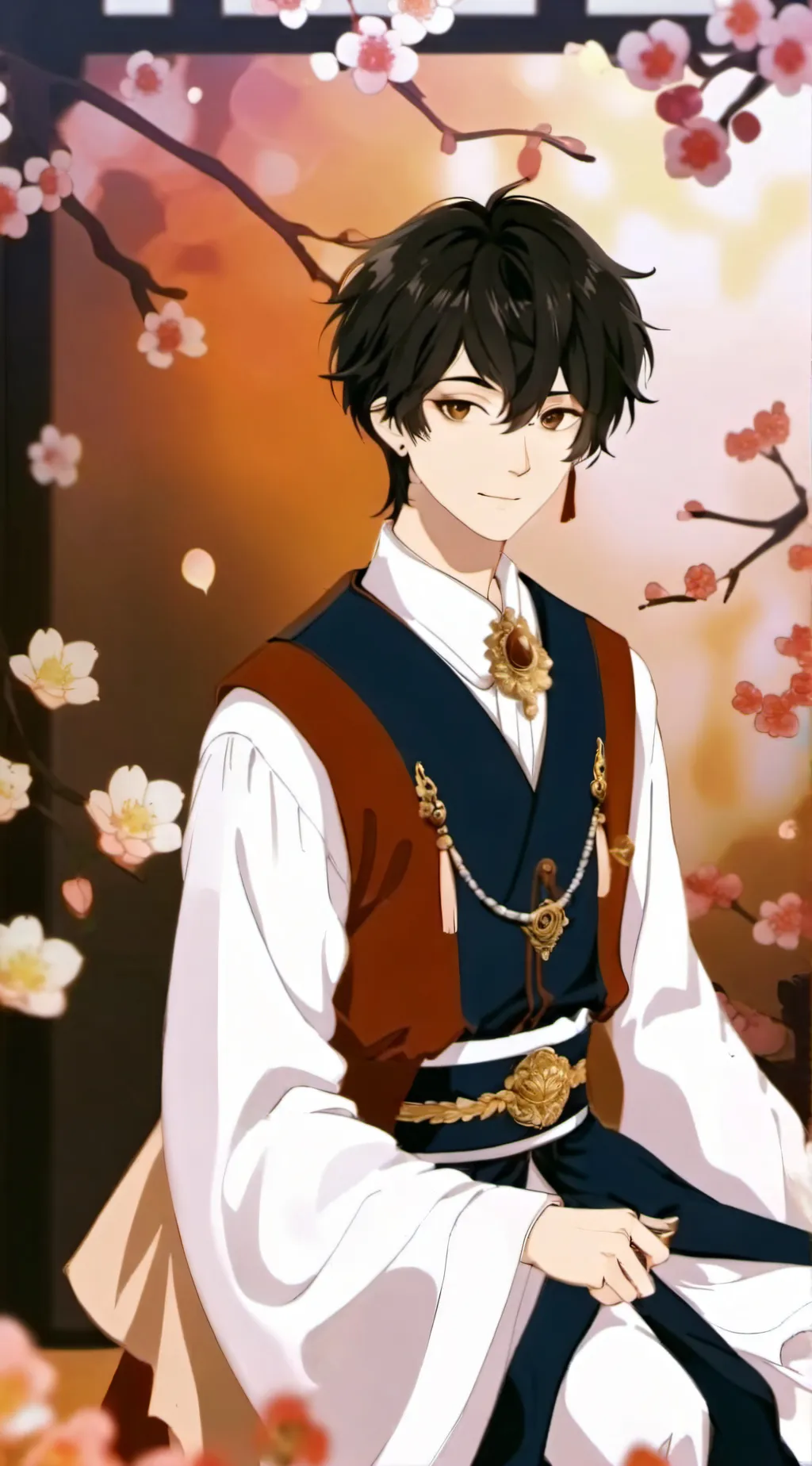 ai character: Y/N and Pixel Back background