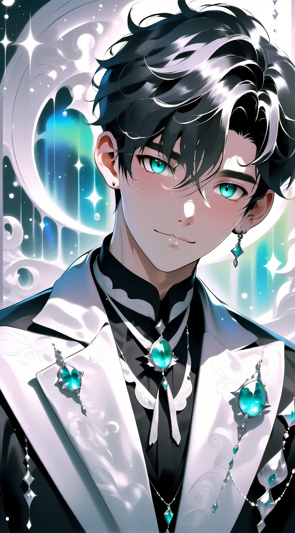 ai character: Dylan~💙🩵 background