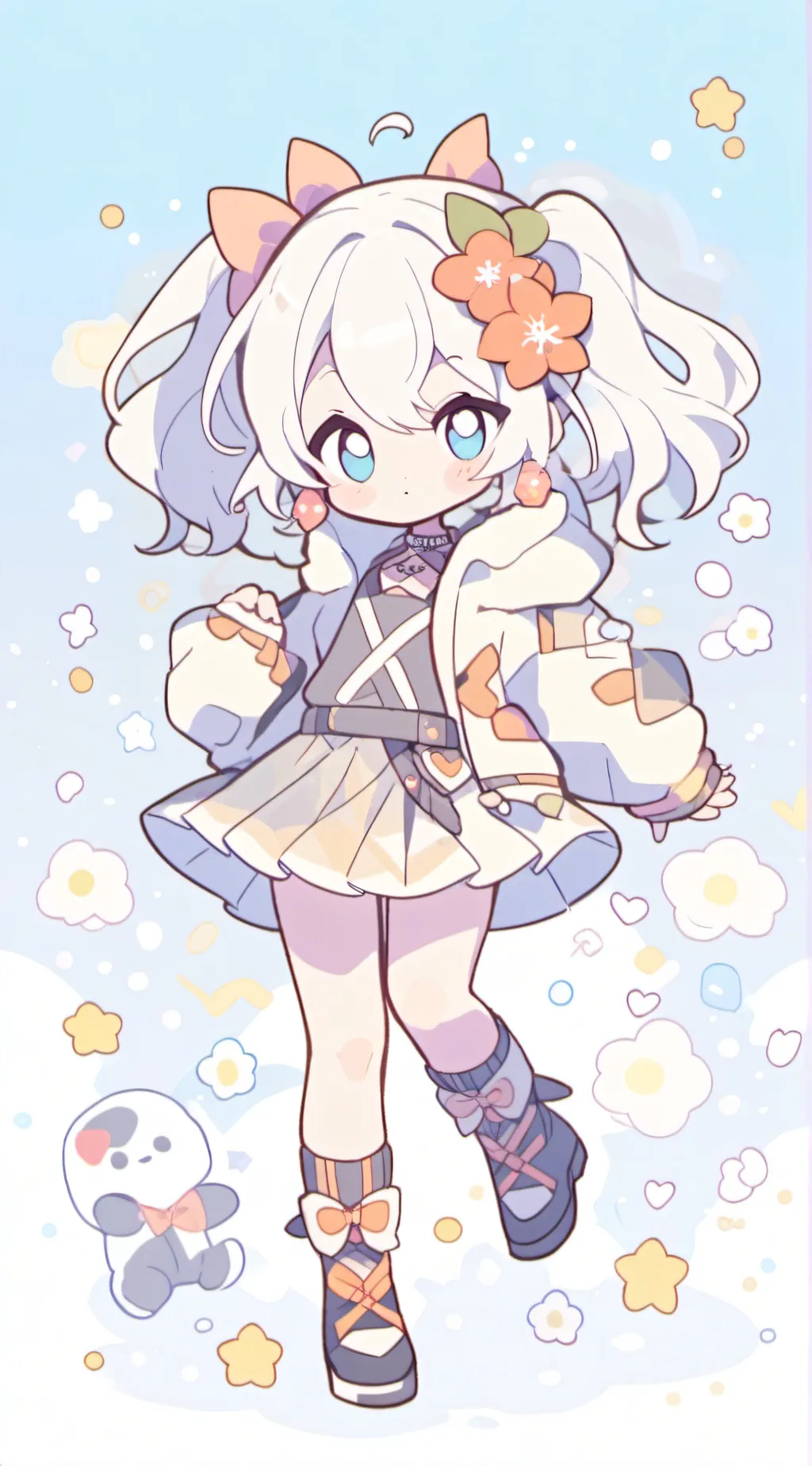 ai character: MHA prom background